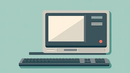 illustration of laptop computer computer monitor and computer vector illustration