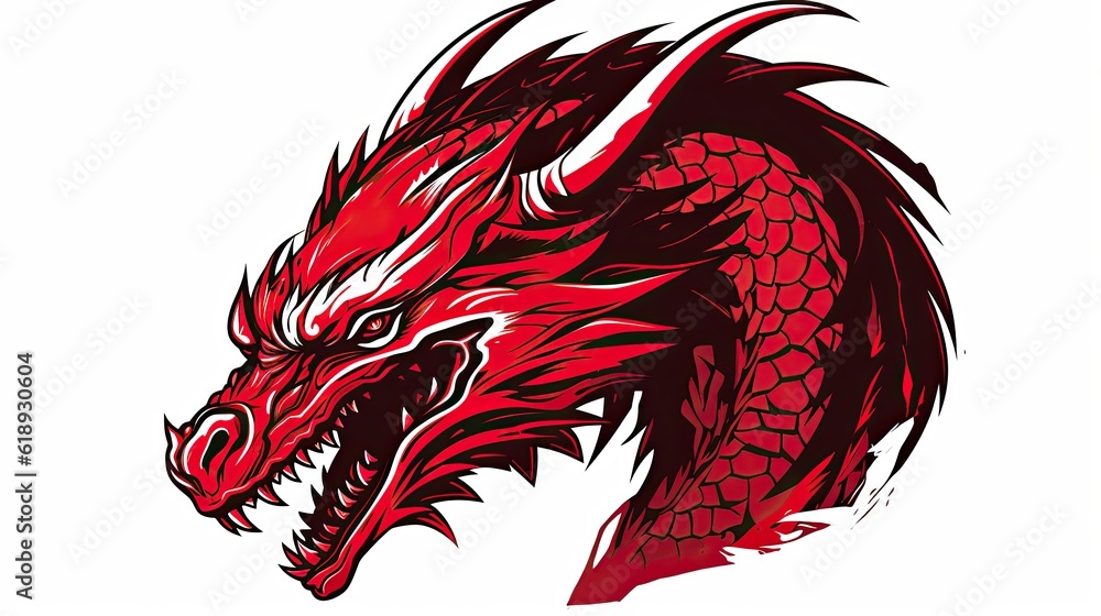 Poster red dragon tattoo design