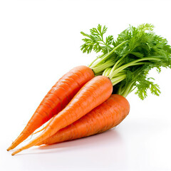 carrots on a white background
