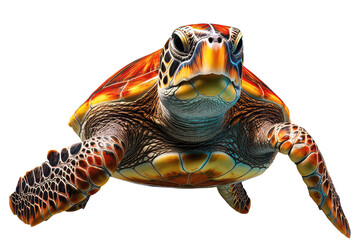 Fototapeta premium Sea Turtle isolated on transparent background