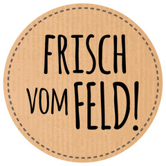 Button Frisch vom Feld recyclingpapier zerkratzt
 - obrazy, fototapety, plakaty