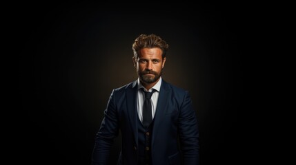 Obraz premium photo of a confident male entrepreneur