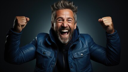 Fototapeta premium photo of a happy person as a portrait shot