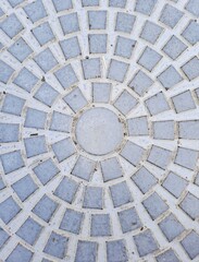 Manhole cover  top view texture background Metal
