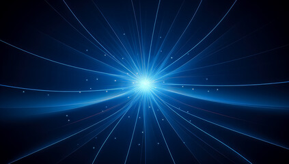 Fototapeta na wymiar Light speed wallpaper, digital line waves of light and light blue background. 
