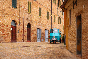 Corinaldo, Italy historic streets.