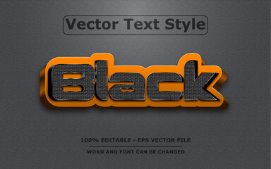 3D Text Effect Editable Vector 