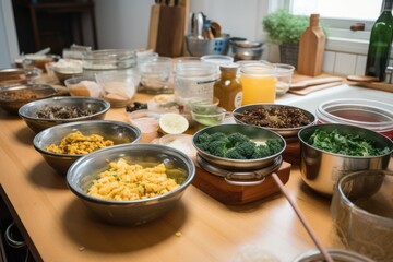 zero-waste cooking class, where students learn how to prepare delicious and nutritious meals without wasting food or packaging, created with generative ai