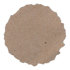 Brown Decoration Ripped Paper Circle