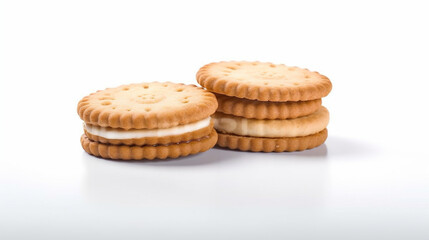 Fototapeta na wymiar cookies on a plate HD 8K wallpaper Stock Photographic Image