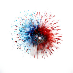 United States Flag Fireworks Illuminate the 4th of July Celebration with Dazzling Splendor. Generative AI 