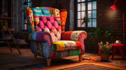 sofa in the room HD 8K wallpaper Stock Photographic Image