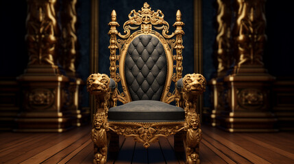 antique chair in the room HD 8K wallpaper Stock Photographic Image