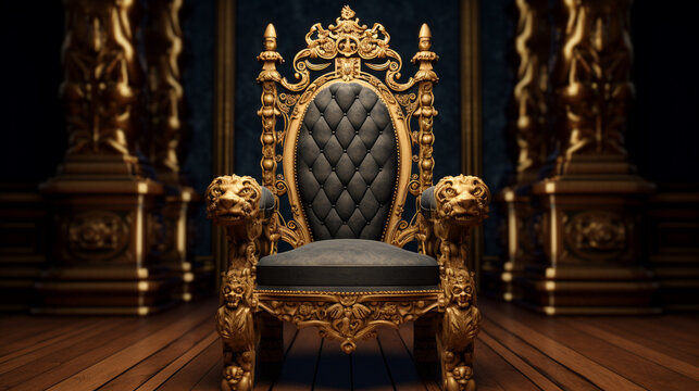 antique chair in the room HD 8K wallpaper Stock Photographic Image