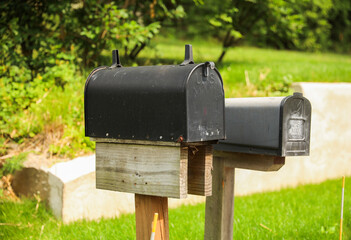 mailbox stands tall against a backdrop of greenery, symbolizing communication, connection, and the exchange of thoughts and emotions