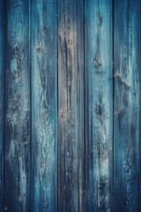 Fototapeta na wymiar blue vintage wooden texture for background, created with generative ai