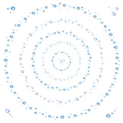 涼しげな水滴の波紋