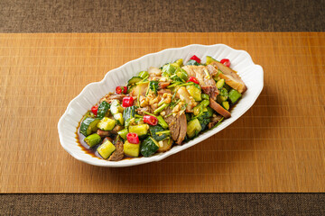 Northeast China special local dish cold pork head meat