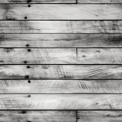 Seamless Wood Plank Rustic Texture Background in white color. Created with Generative AI technology