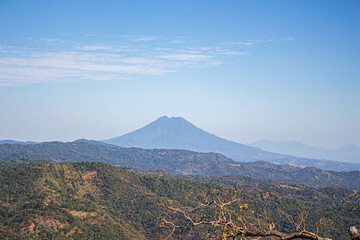 Volcán de San Vicente en El Salvador