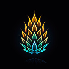 abstract floral design