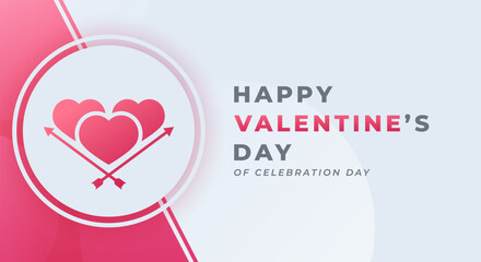 Happy Valentine Day Celebration Vector Design Illustration for Background, Poster, Banner, Advertising, Greeting Card