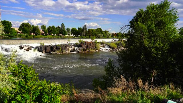 landscape of city Idaho Falls, Idaho, USA	