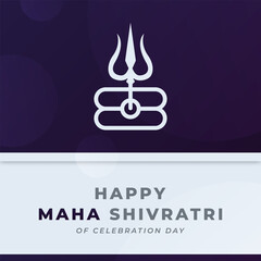 Happy Maha Shivratri Hindu Day Celebration Vector Design Illustration for Background, Poster, Banner, Advertising, Greeting Card