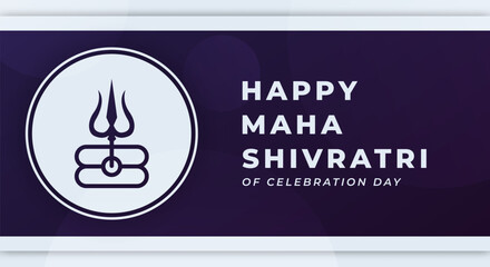 Happy Maha Shivratri Hindu Day Celebration Vector Design Illustration for Background, Poster, Banner, Advertising, Greeting Card