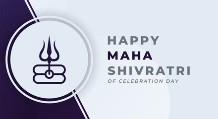 Happy Maha Shivratri Hindu Day Celebration Vector Design Illustration for Background, Poster, Banner, Advertising, Greeting Card