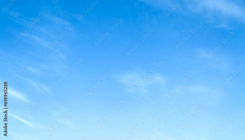 Wall mural blue sky with beautiful natural white clouds