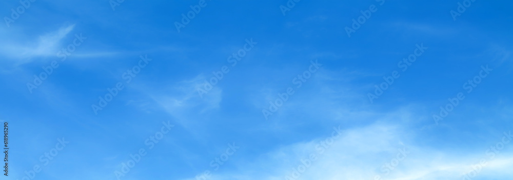 Wall mural blue sky with beautiful natural white clouds