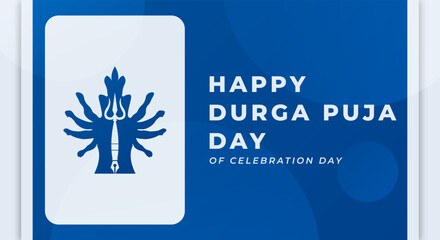 Happy Durga Puja Day Celebration Vector Design Illustration for Background, Poster, Banner, Advertising, Greeting Card