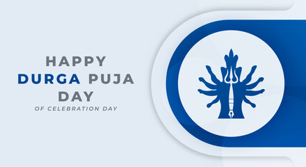 Happy Durga Puja Day Celebration Vector Design Illustration for Background, Poster, Banner, Advertising, Greeting Card