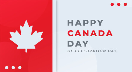 Happy Canada Day Celebration Vector Design Illustration for Background, Poster, Banner, Advertising, Greeting Card