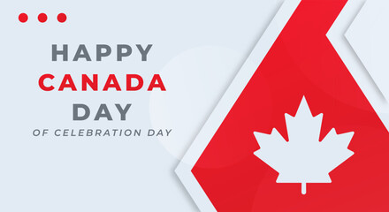Happy Canada Day Celebration Vector Design Illustration for Background, Poster, Banner, Advertising, Greeting Card