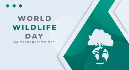 World Wildlife Day Celebration Vector Design Illustration for Background, Poster, Banner, Advertising, Greeting Card