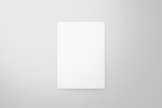 A4 whitepaper mockup（A4白用紙 1枚）