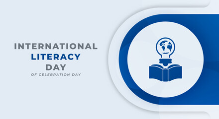 International Literacy Day Celebration Vector Design Illustration for Background, Poster, Banner, Advertising, Greeting Card