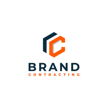 initial letter building cargo company real estate homes logo design f c fc