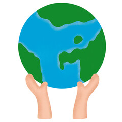 earth in hands