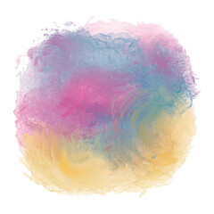 Cotton candy cloud colorful gradient