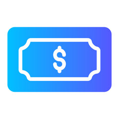 dollar gradient icon
