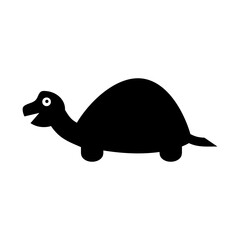 Turtle icon on white.