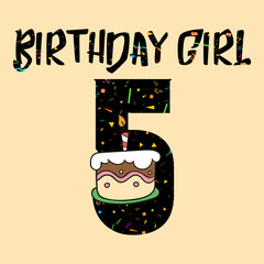 Birthday Queen T-Shirt: Birthday girl 