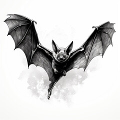 sketch illustration of a bat