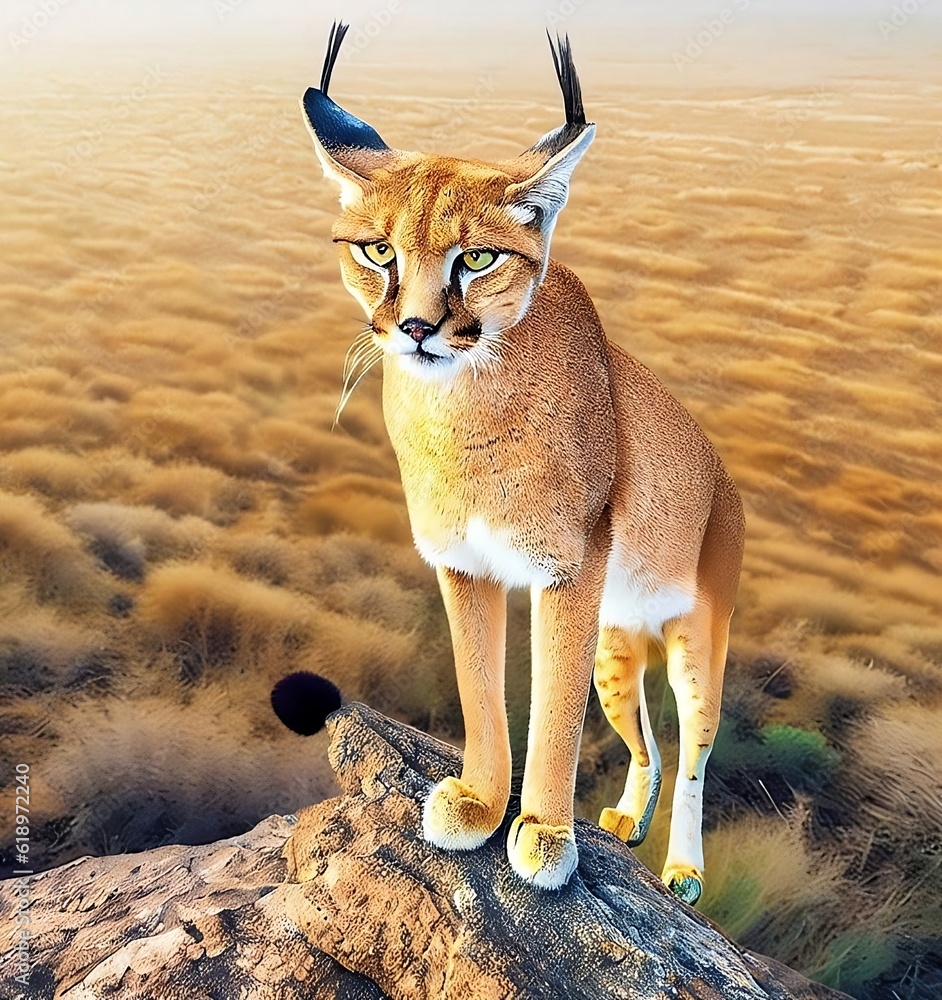 Wall mural arabian caracal