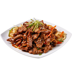 Bulgogi is a popular Korean dish that consists of thinly sliced marinated beef, which is typically grilled or cooked on a barbecue. 