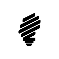 lamp icon - light bulb vector illustration flat style in trendy design isolated on white background color editable