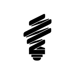 lamp icon - light bulb vector illustration flat style in trendy design isolated on white background color editable